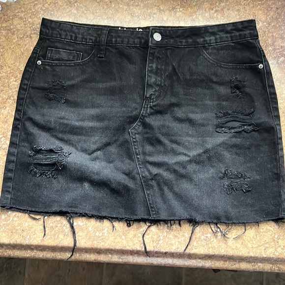 Skirts Denim Skirt Purchased From Kohls Grayish Black Color Poshmark